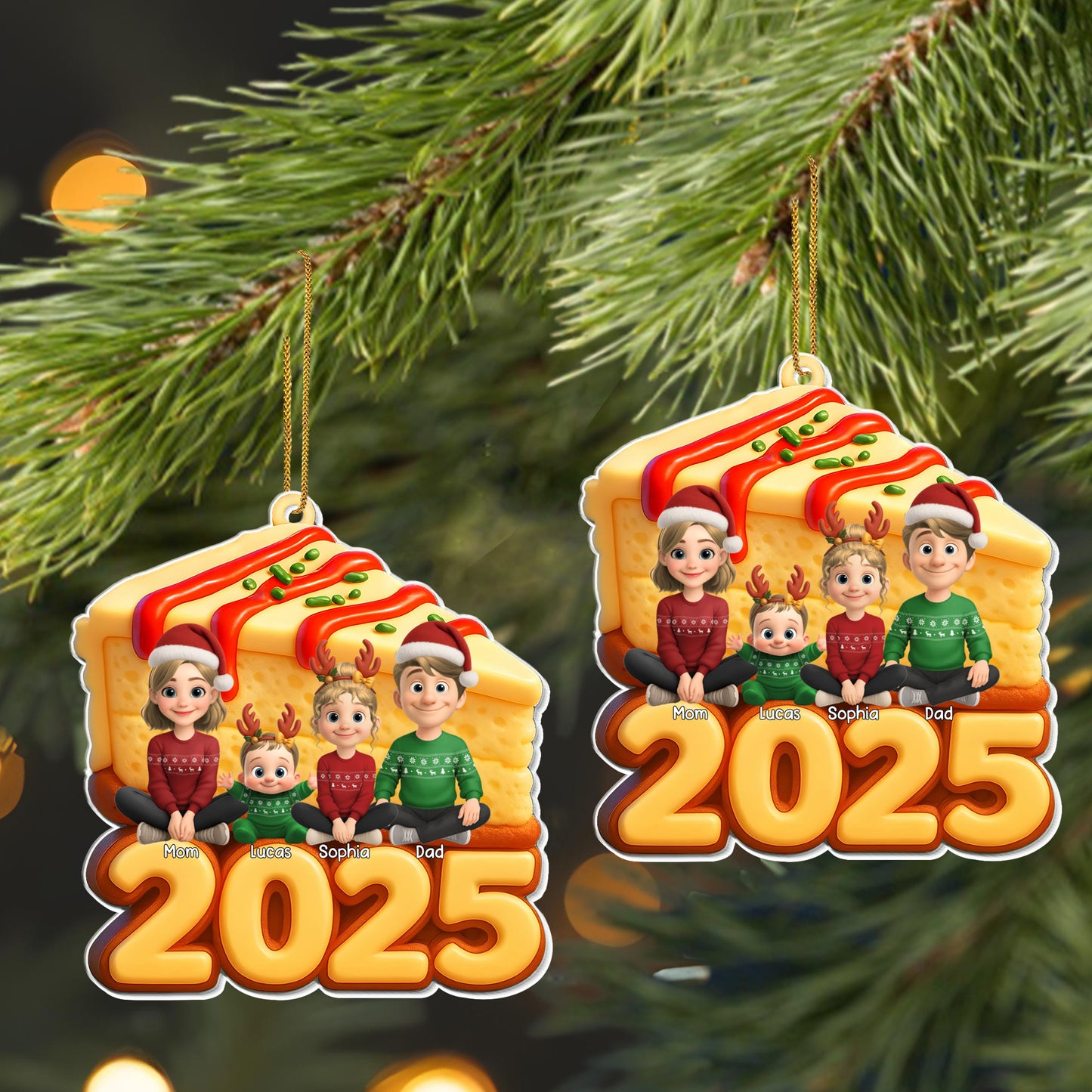 Celebrate A Special Family Christmas, Family On Cookie