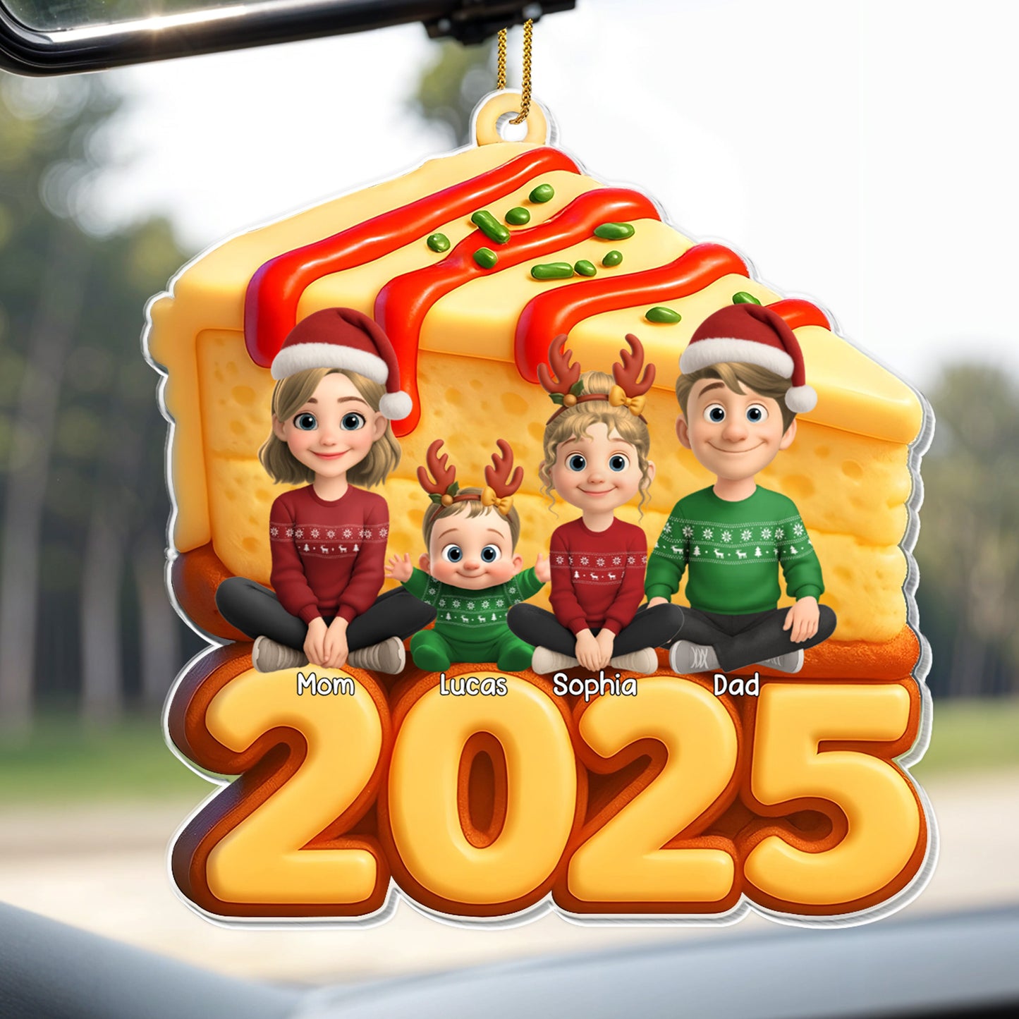 Celebrate A Special Family Christmas, Family On Cookie