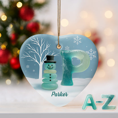 A Winter Wonderland Greeting, Snowflakes And Snowman