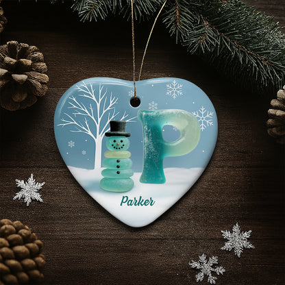 A Winter Wonderland Greeting, Snowflakes And Snowman