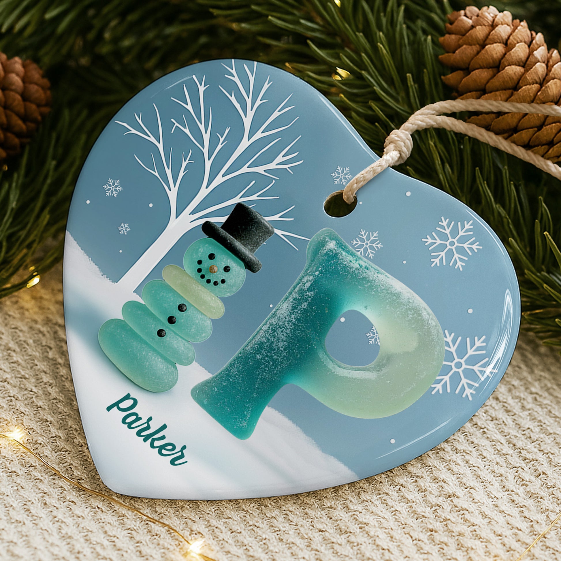 A Winter Wonderland Greeting, Snowflakes And Snowman