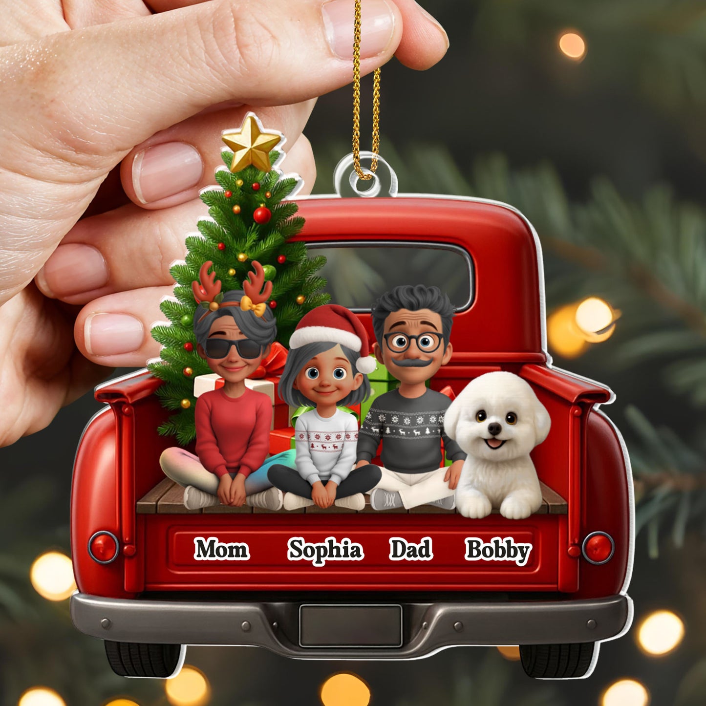 Celebrate Your Family's Unique Holiday Cheer With Festive Truck And Christmas Tree