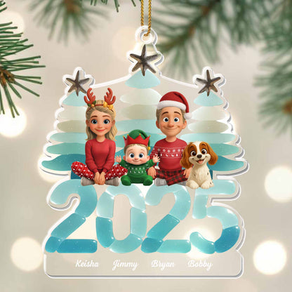 Personalized Family Christmas Ornament With Holiday Spirit