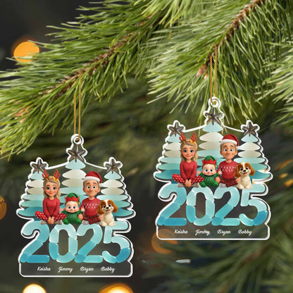 Personalized Family Christmas Ornament With Holiday Spirit