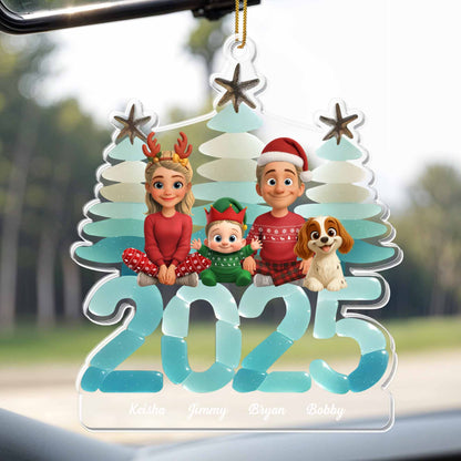 Personalized Family Christmas Ornament With Holiday Spirit
