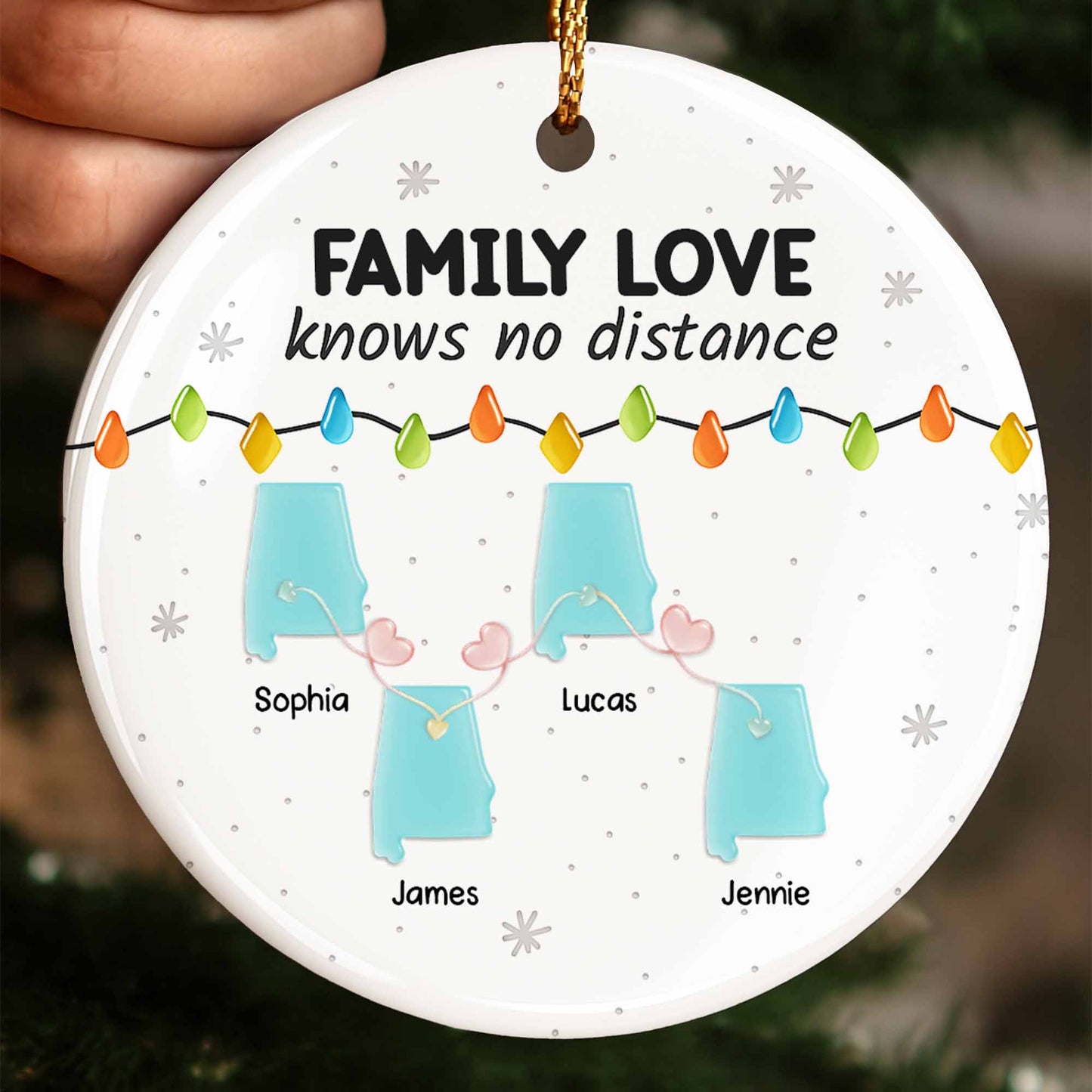 Family Love Knows No Distance, States And Lights Design