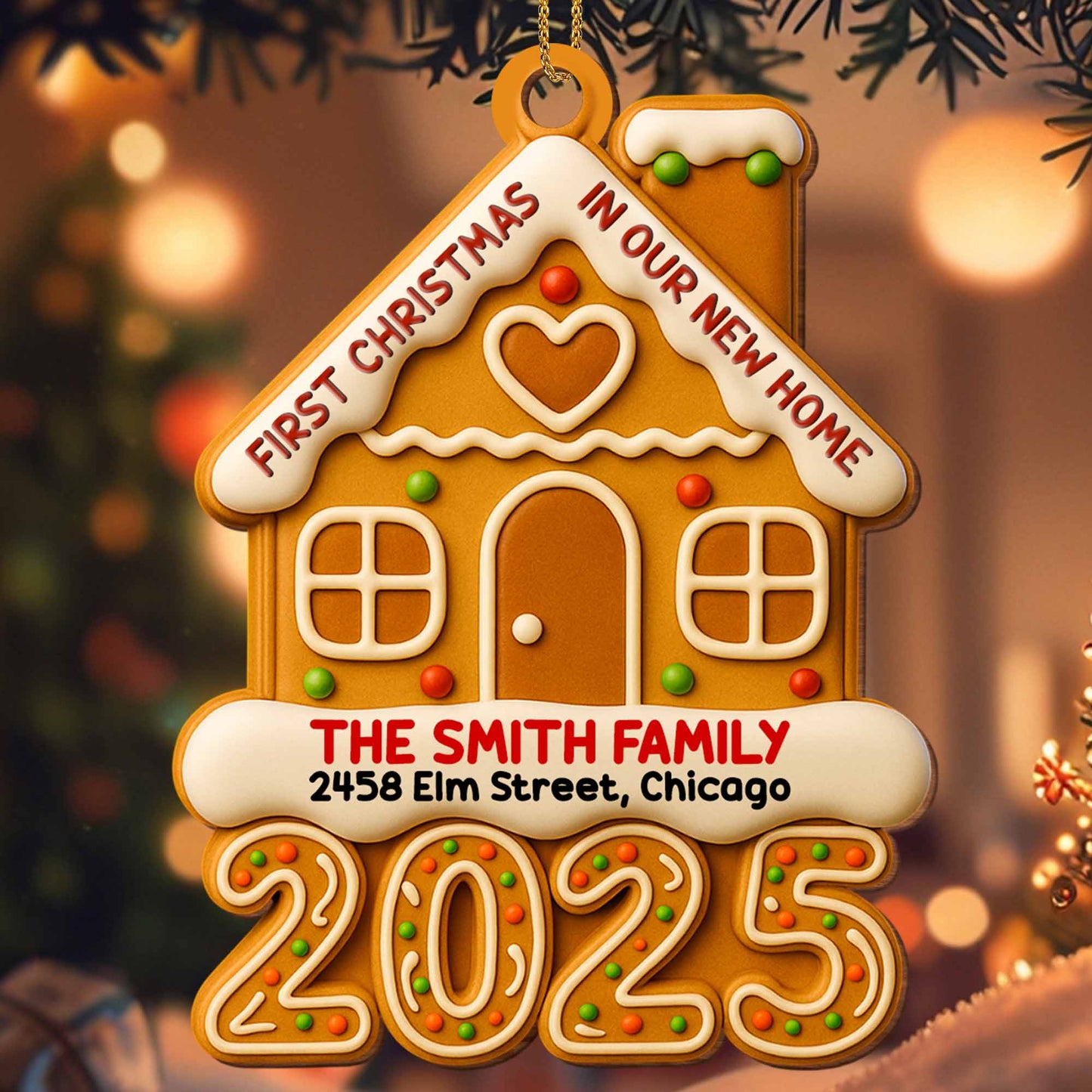 First Christmas In Our New Home, Gingerbread House Ornament