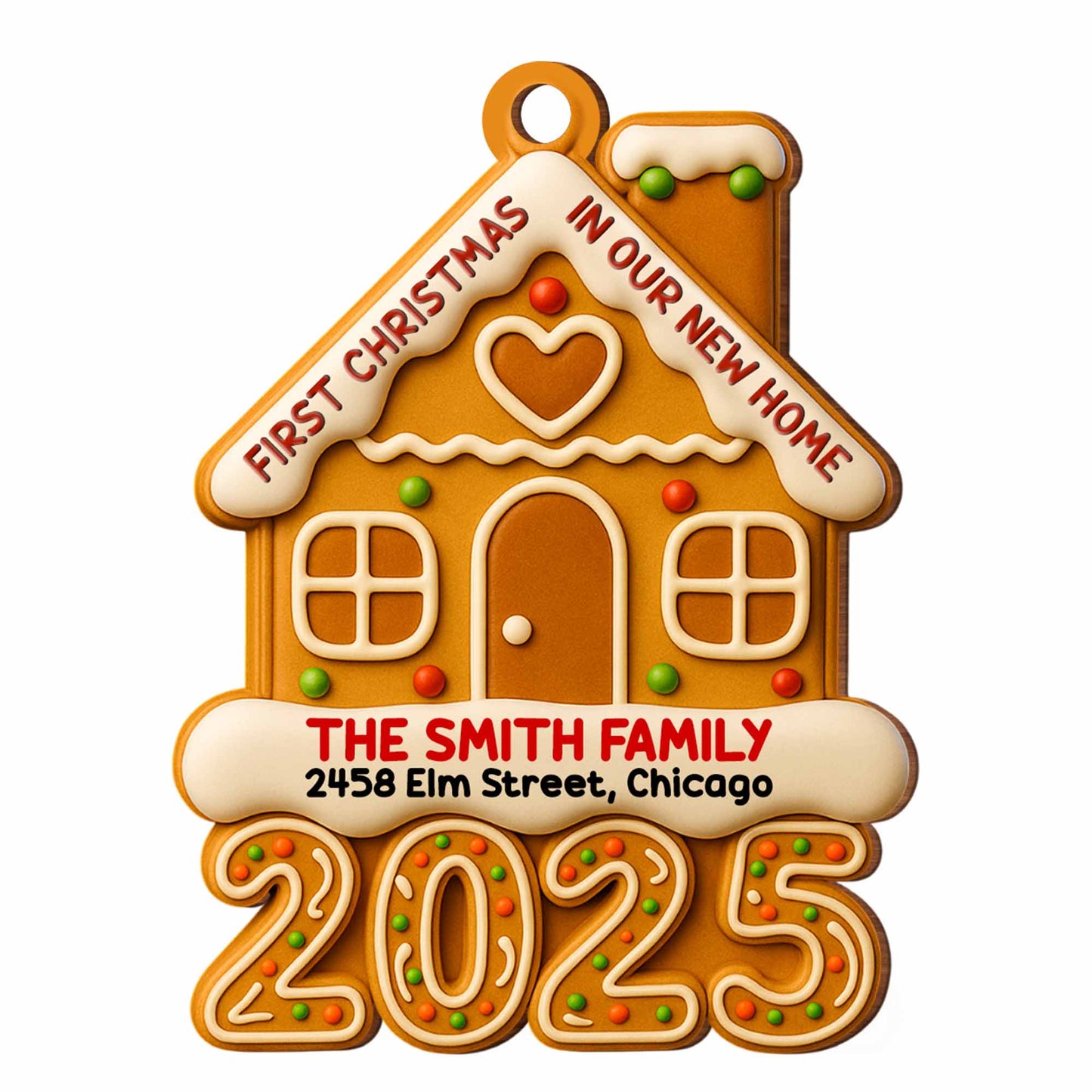 First Christmas In Our New Home, Gingerbread House Ornament