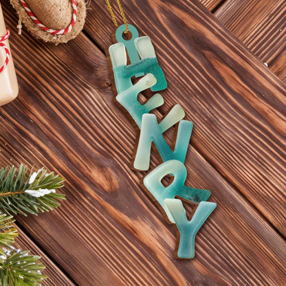 Capture the Festive Spirit Custom Name Ornament - Personalized Custom Wood Ornament, Custom Shaped - FAM725_WDO