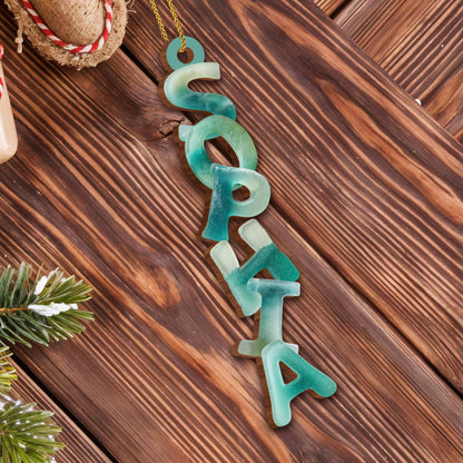 Capture the Festive Spirit Custom Name Ornament