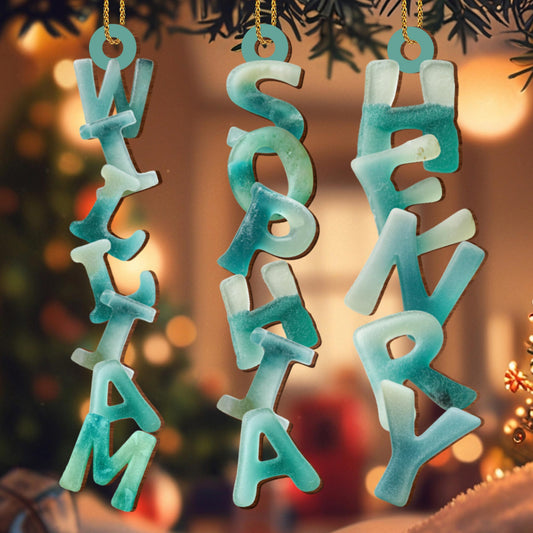 Capture the Festive Spirit Custom Name Ornament