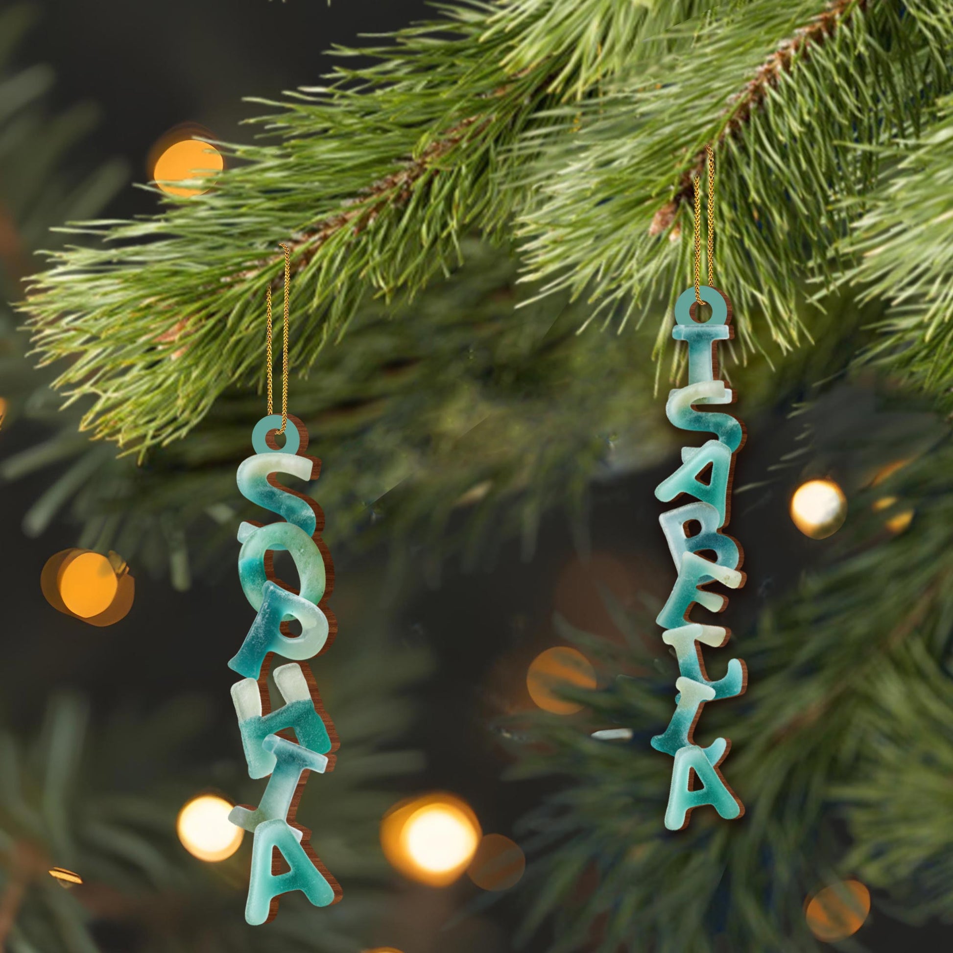 Capture the Festive Spirit Custom Name Ornament