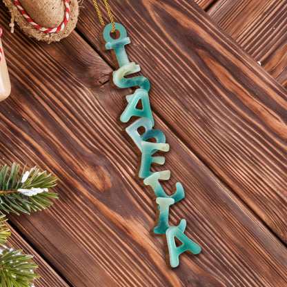 Capture the Festive Spirit Custom Name Ornament