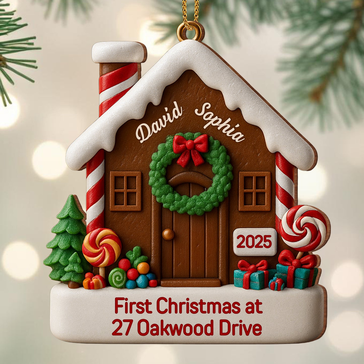 First Christmas At Our Address With Festive House Design