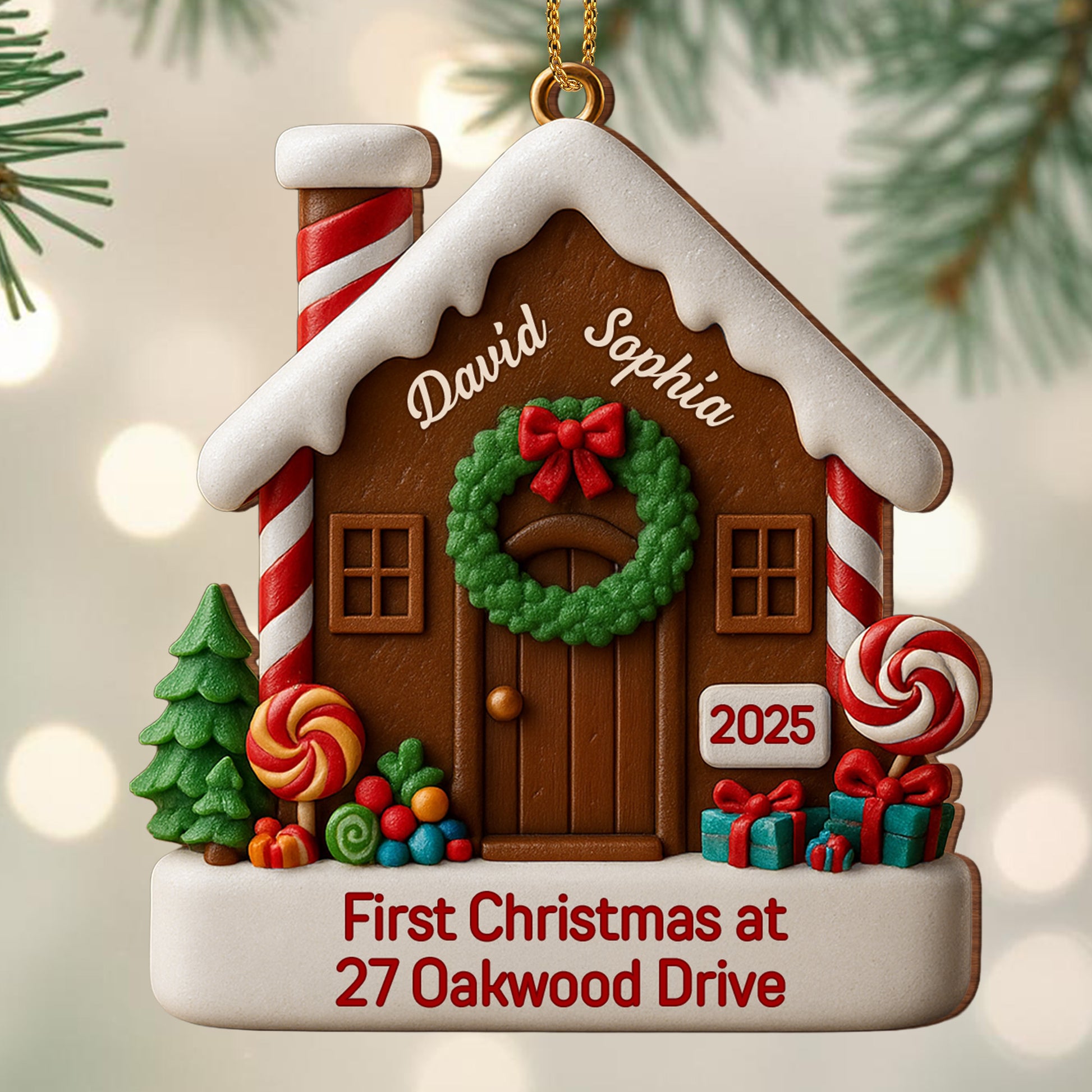 First Christmas At Our Address With Festive House Design