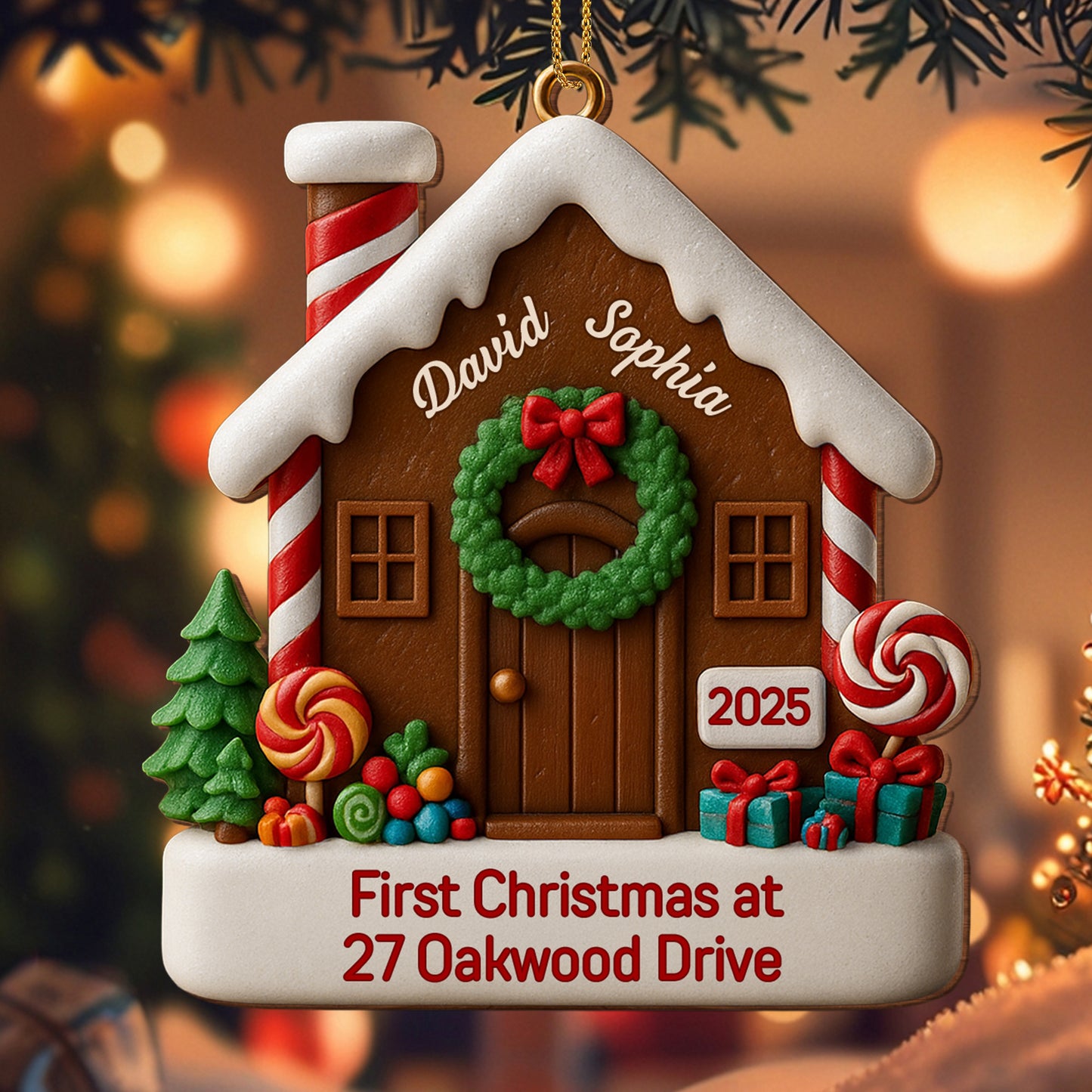 First Christmas At Our Address With Festive House Design