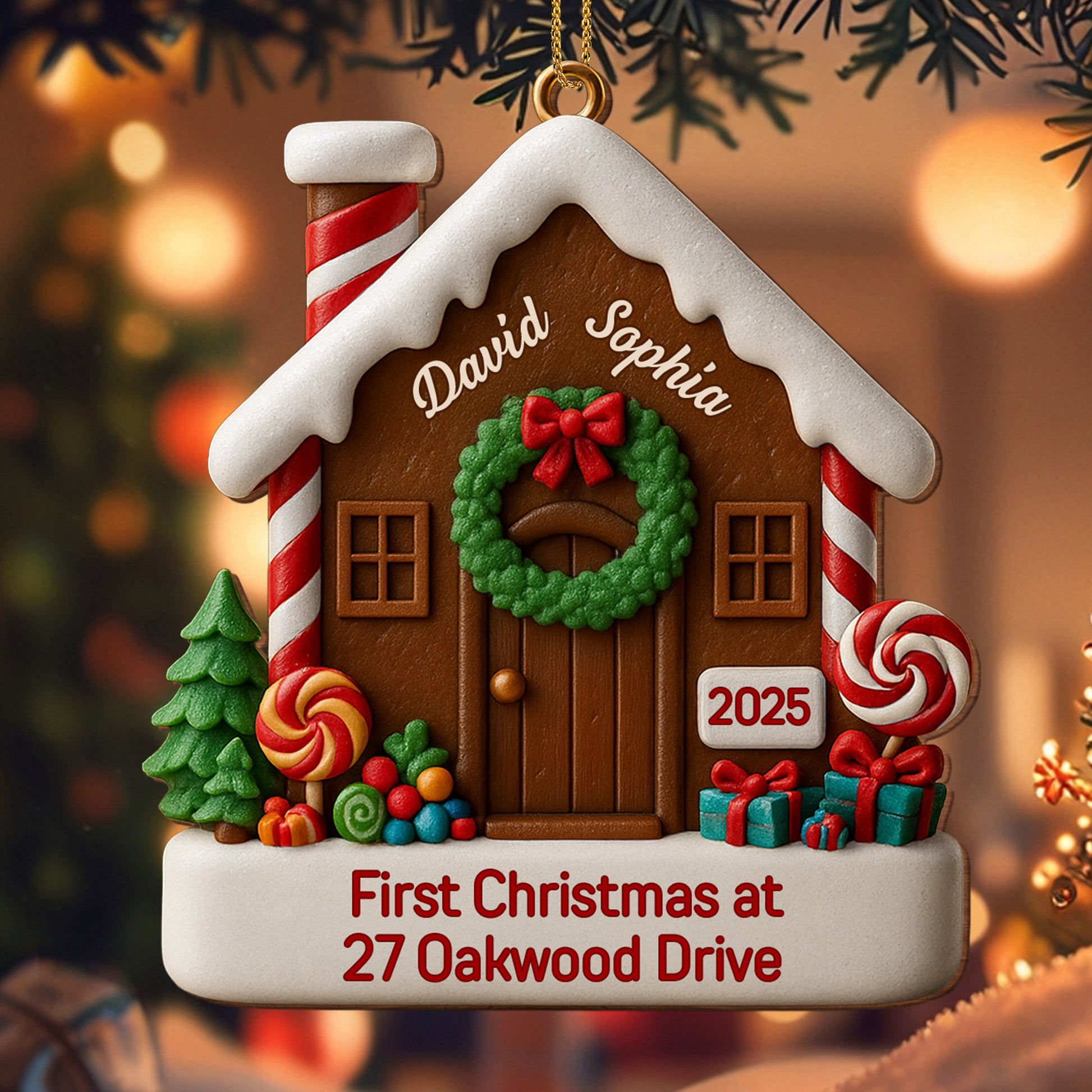 First Christmas At Our Address With Festive House Design