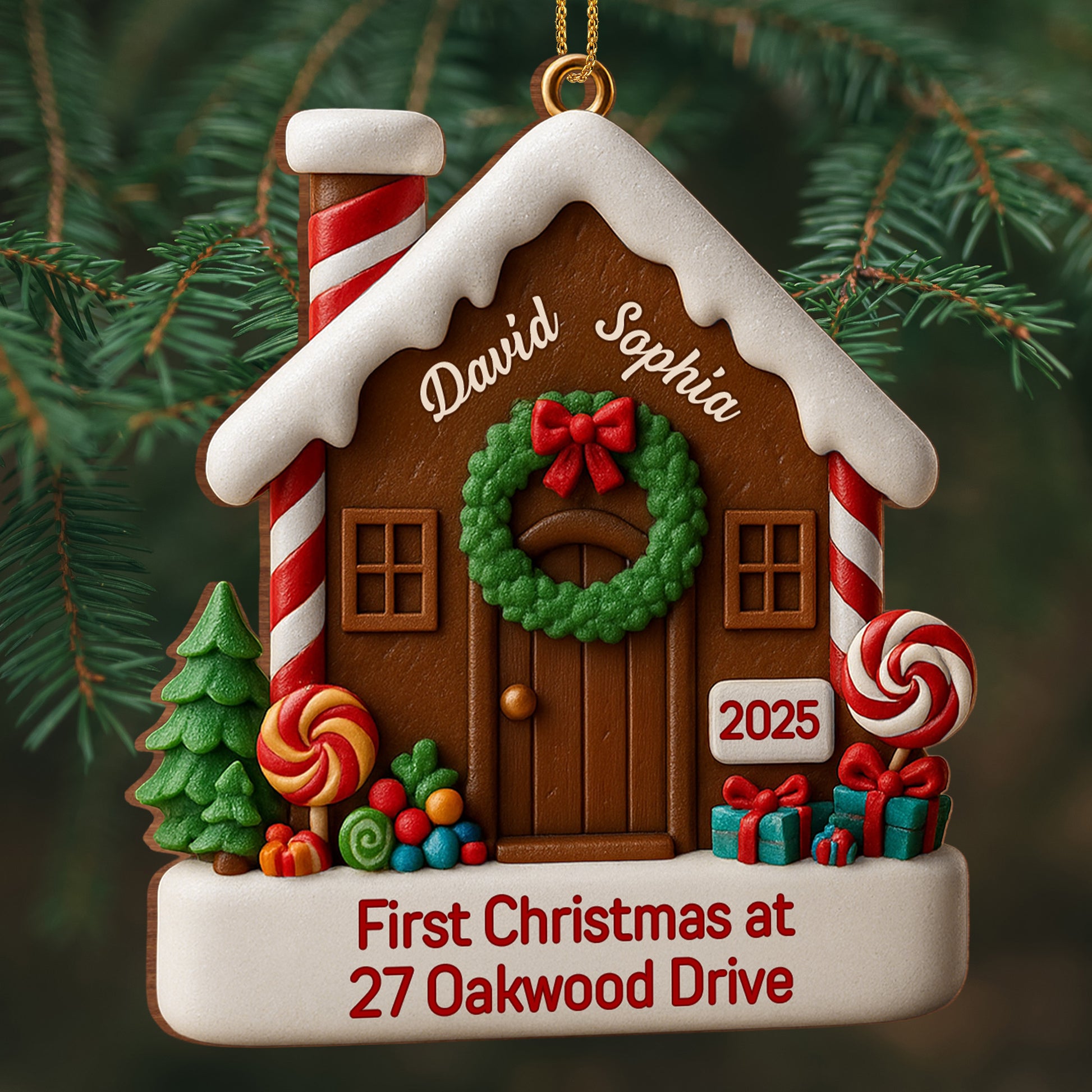 First Christmas At Our Address With Festive House Design