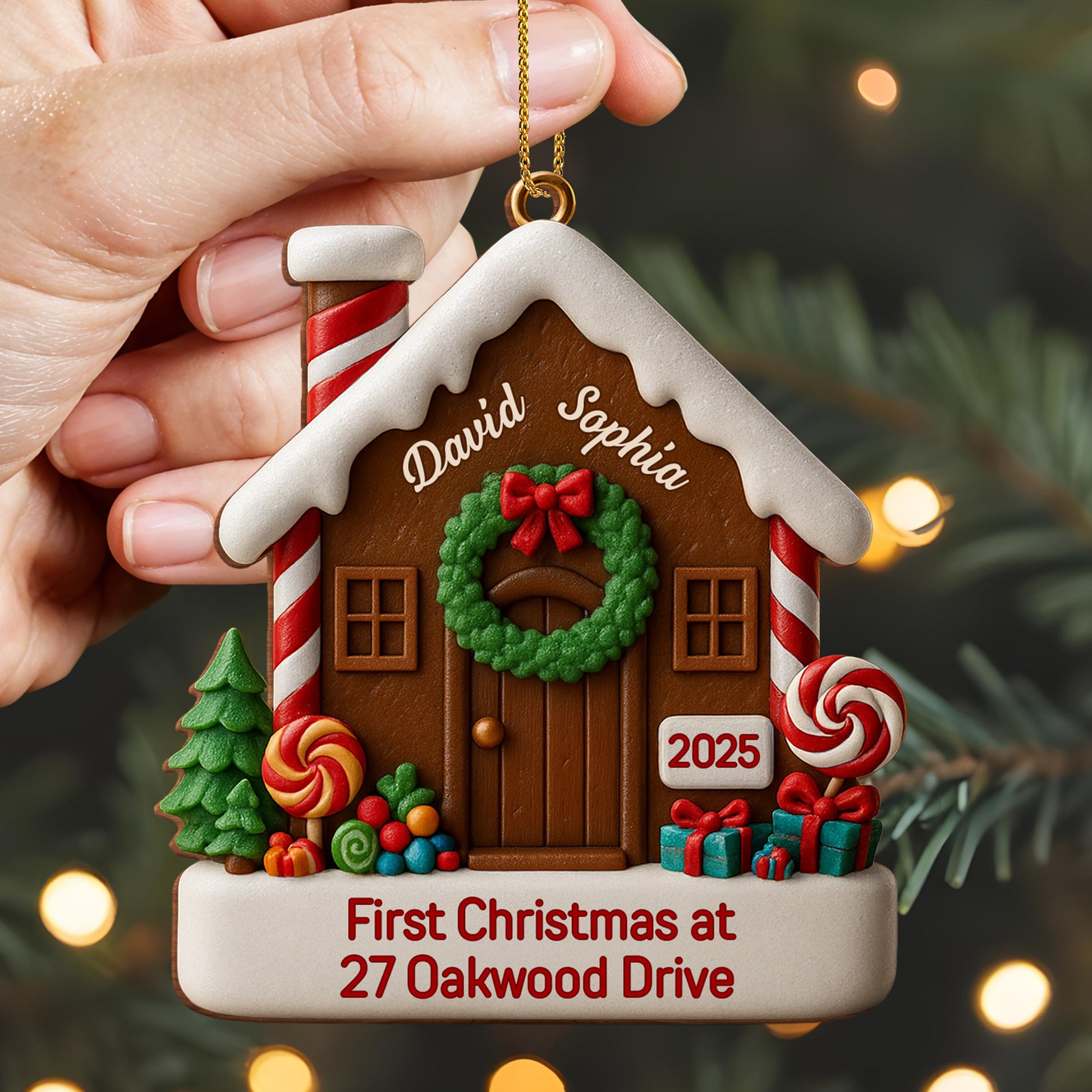 First Christmas At Our Address With Festive House Design