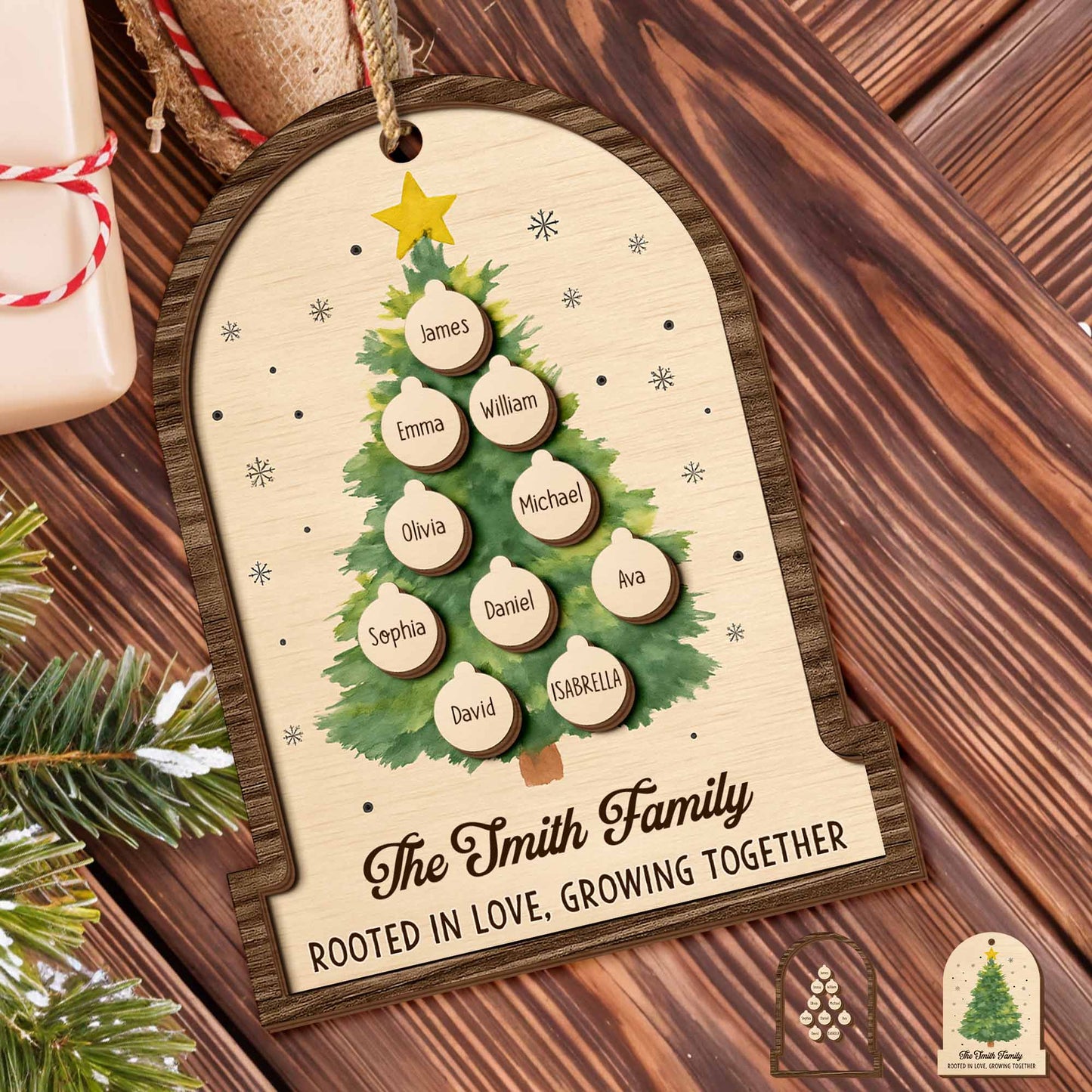 Rooted In Love, Growing Together Christmas Tree Ornament