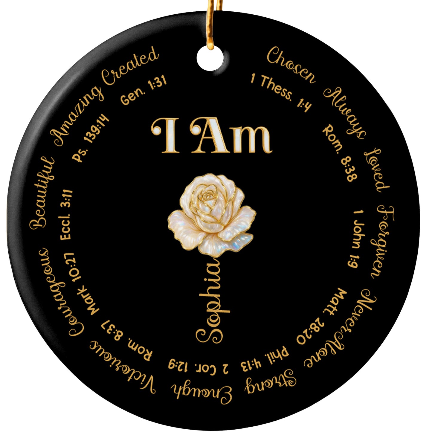 Beautiful Amazing Created Chosen Always Loved I Am Flower