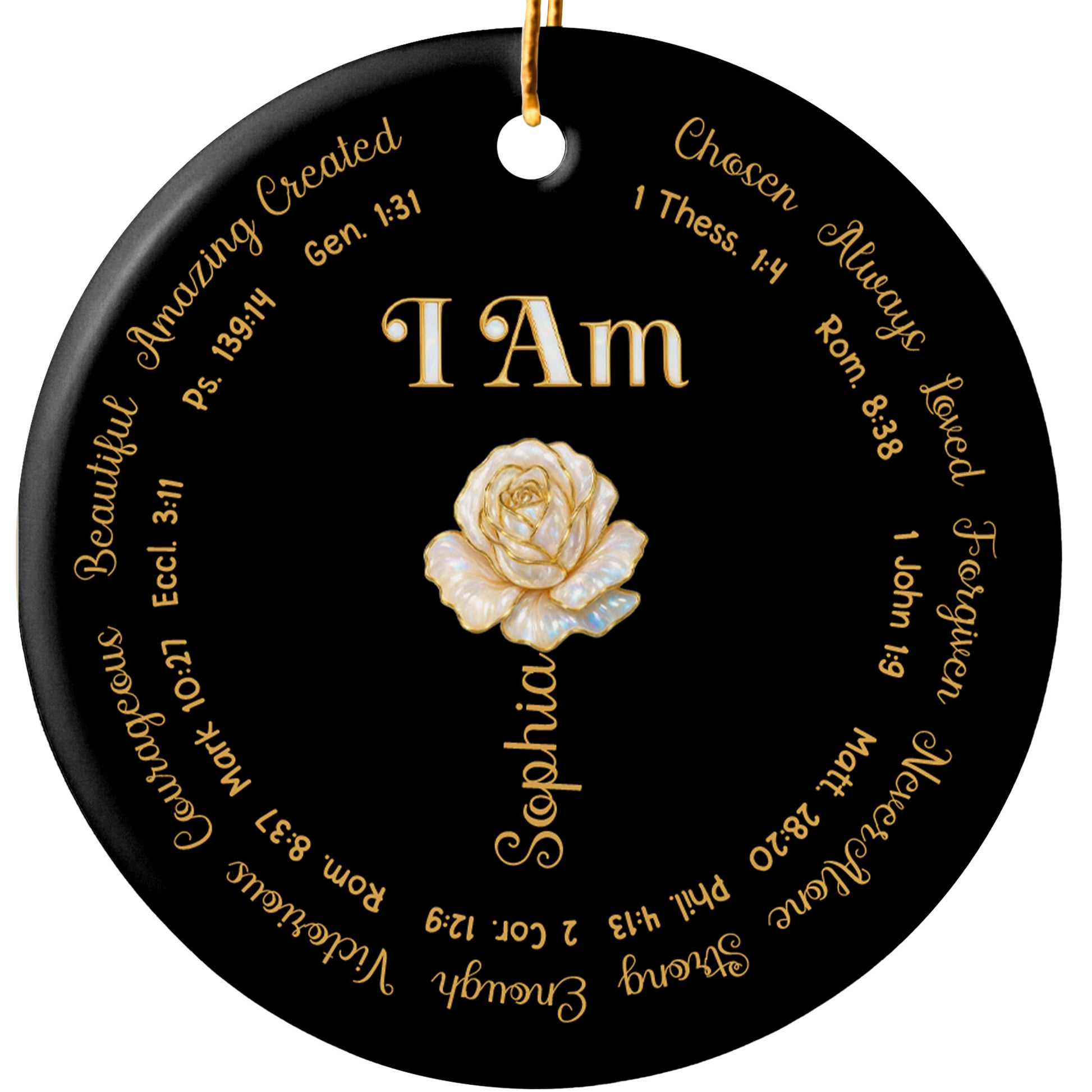 Beautiful Amazing Created Chosen Always Loved I Am Flower