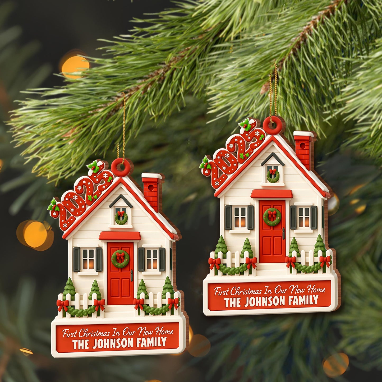 First Christmas In Our New Home House Ornament