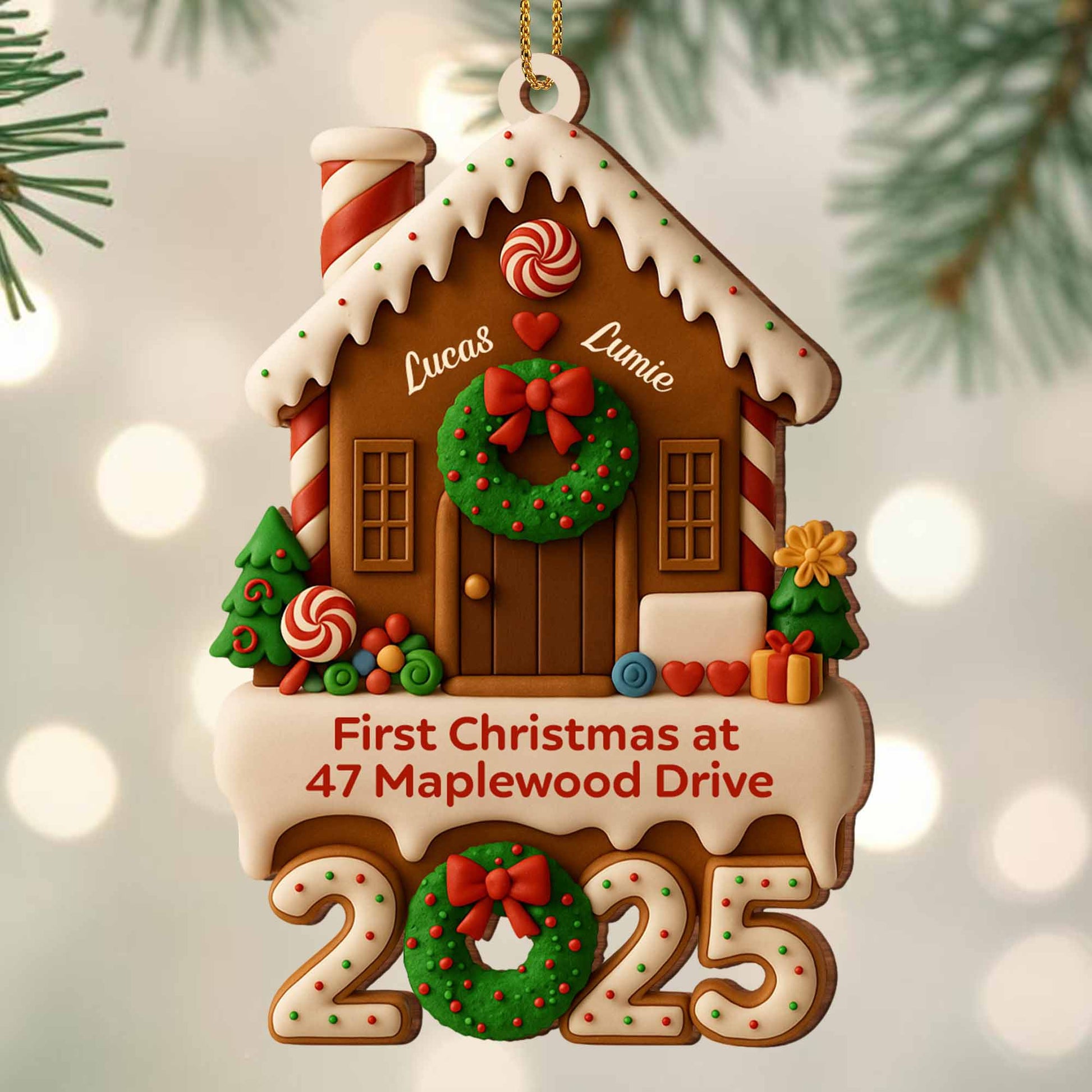 First Christmas At New Home With Festive Decorations