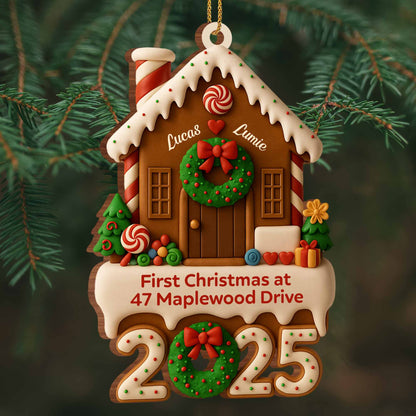 First Christmas At New Home With Festive Decorations