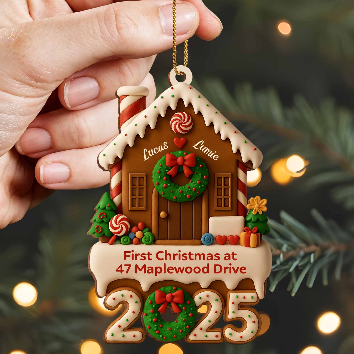 First Christmas At New Home With Festive Decorations