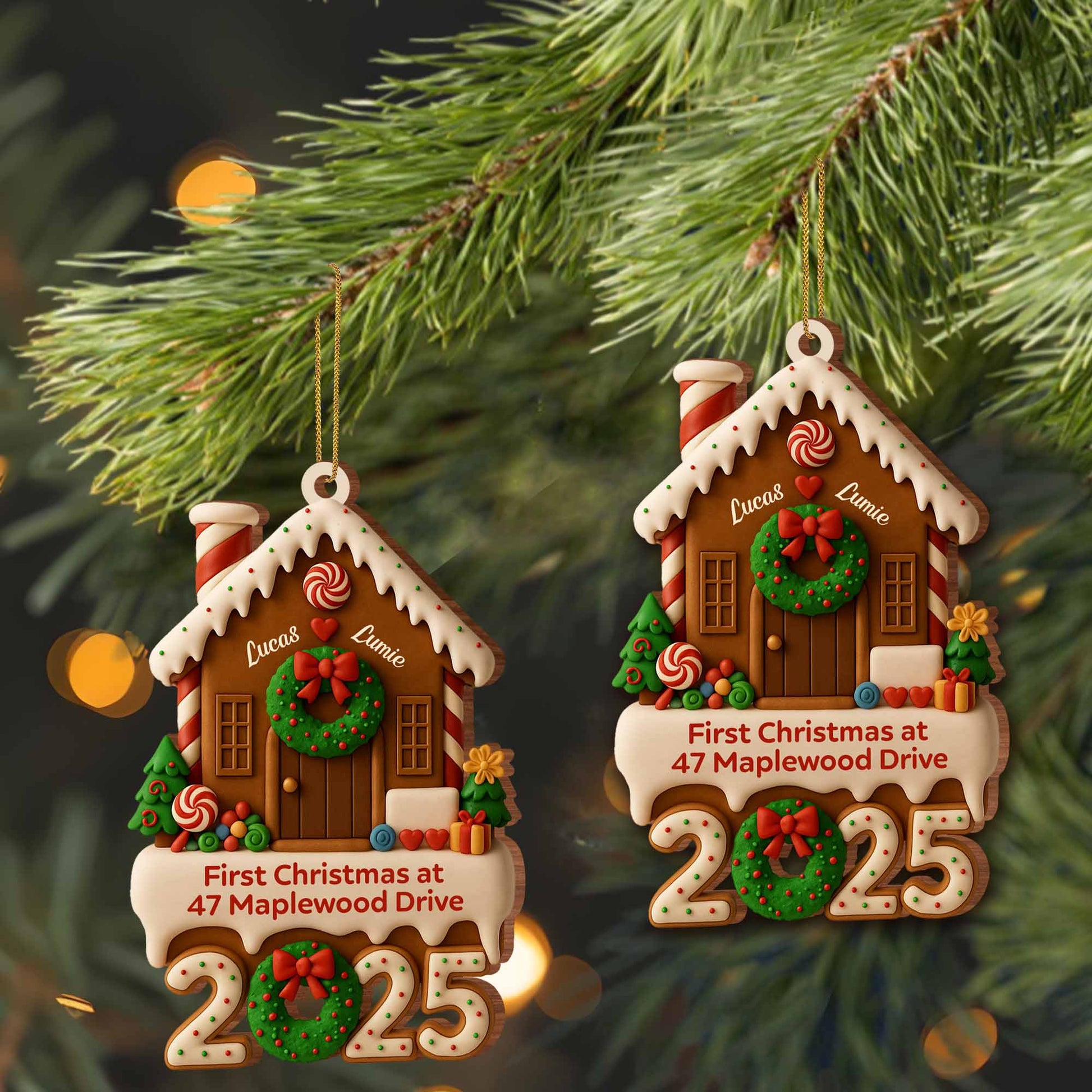 First Christmas At New Home With Festive Decorations