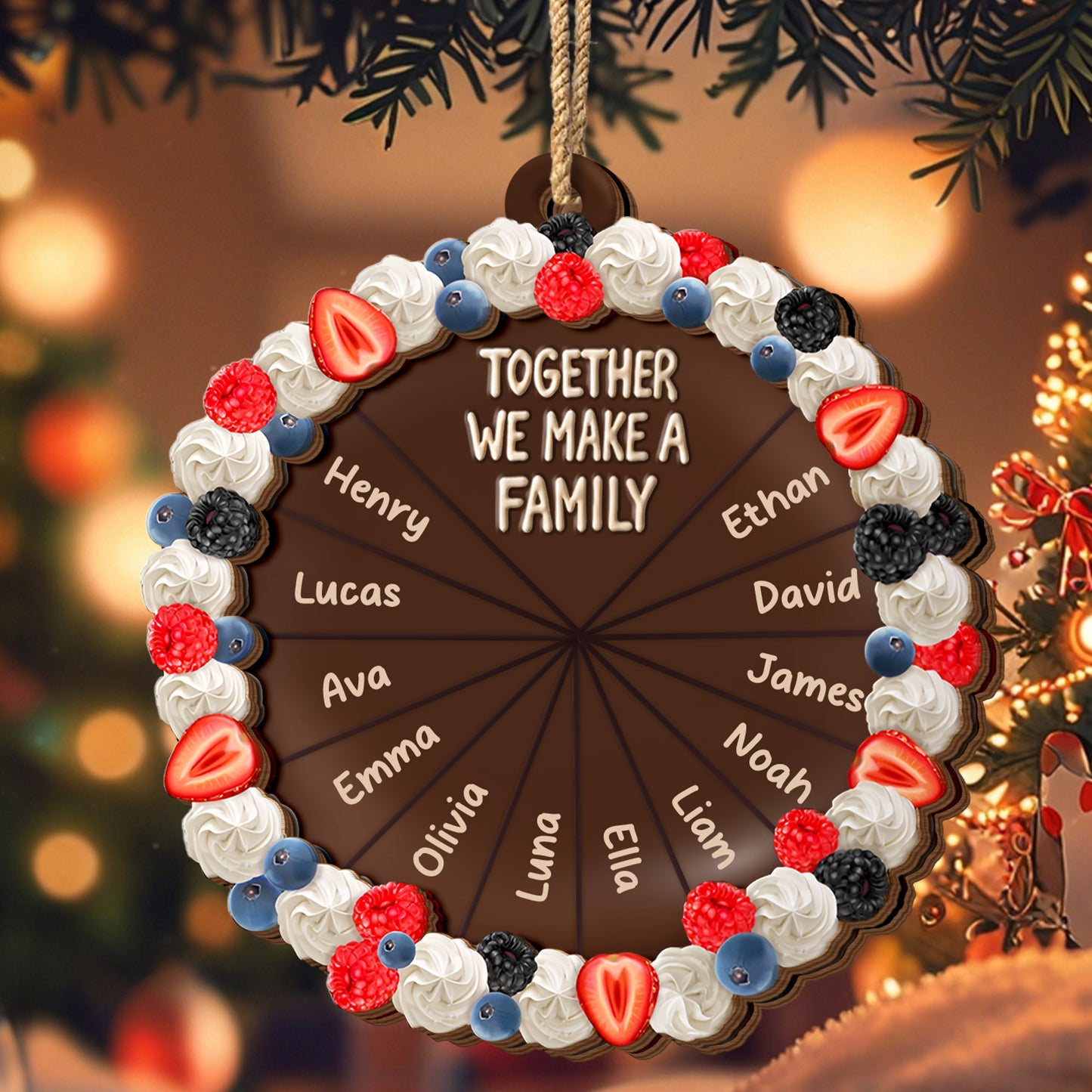 Together We Make A Family Chocolate Design