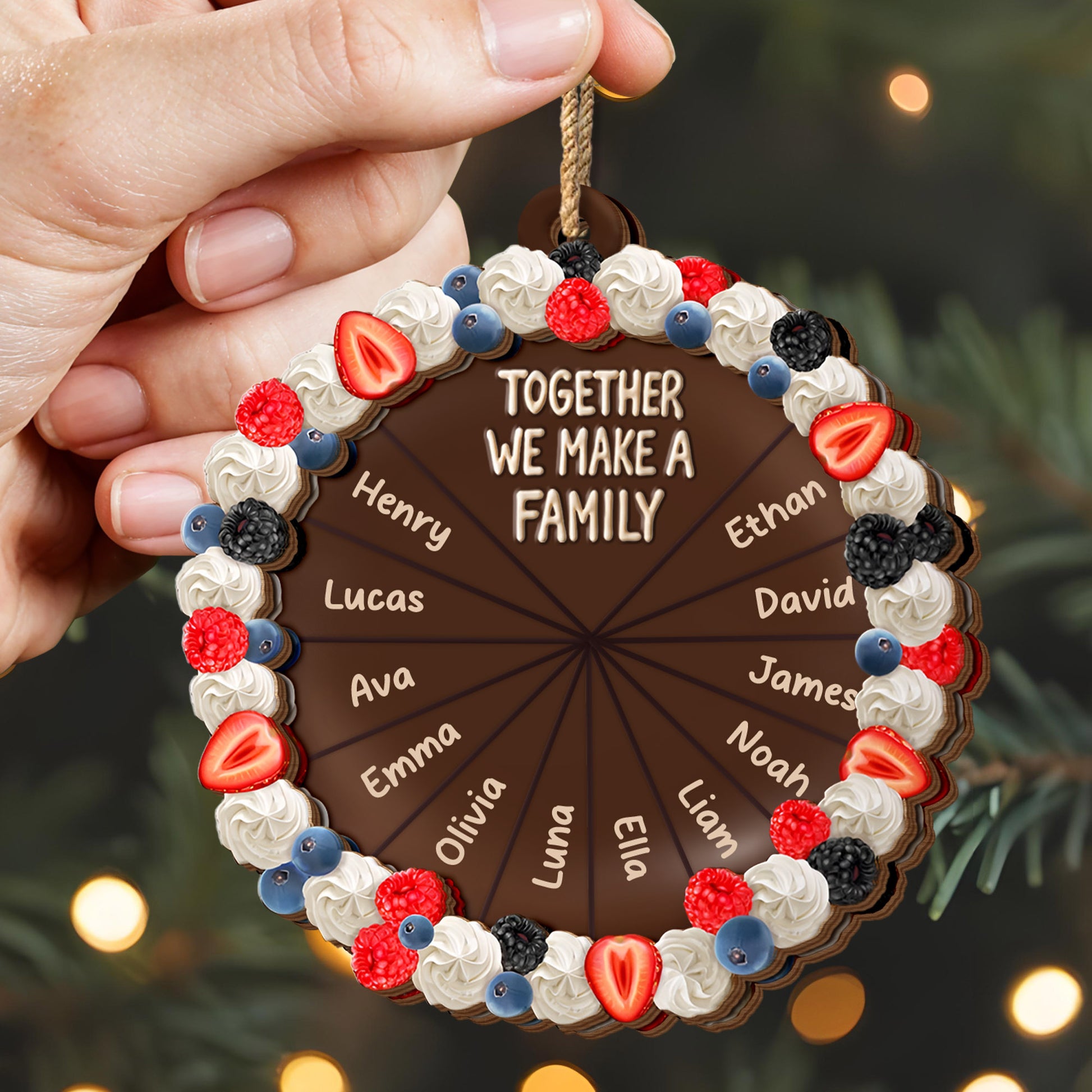 Together We Make A Family Chocolate Design