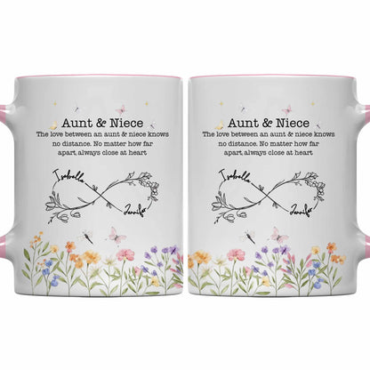 Love Between Aunt & Niece, Flowers And Butterflies