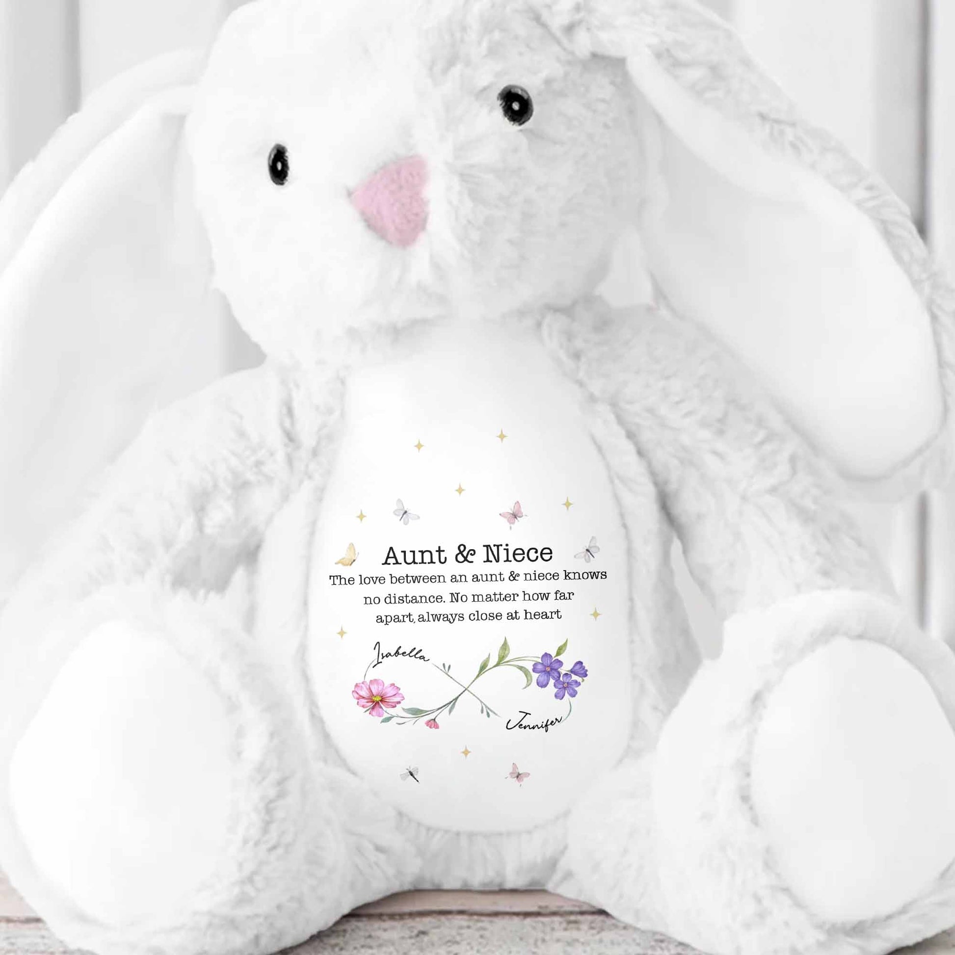 The Love Between An Aunt & Niece, Flowers And Butterflies