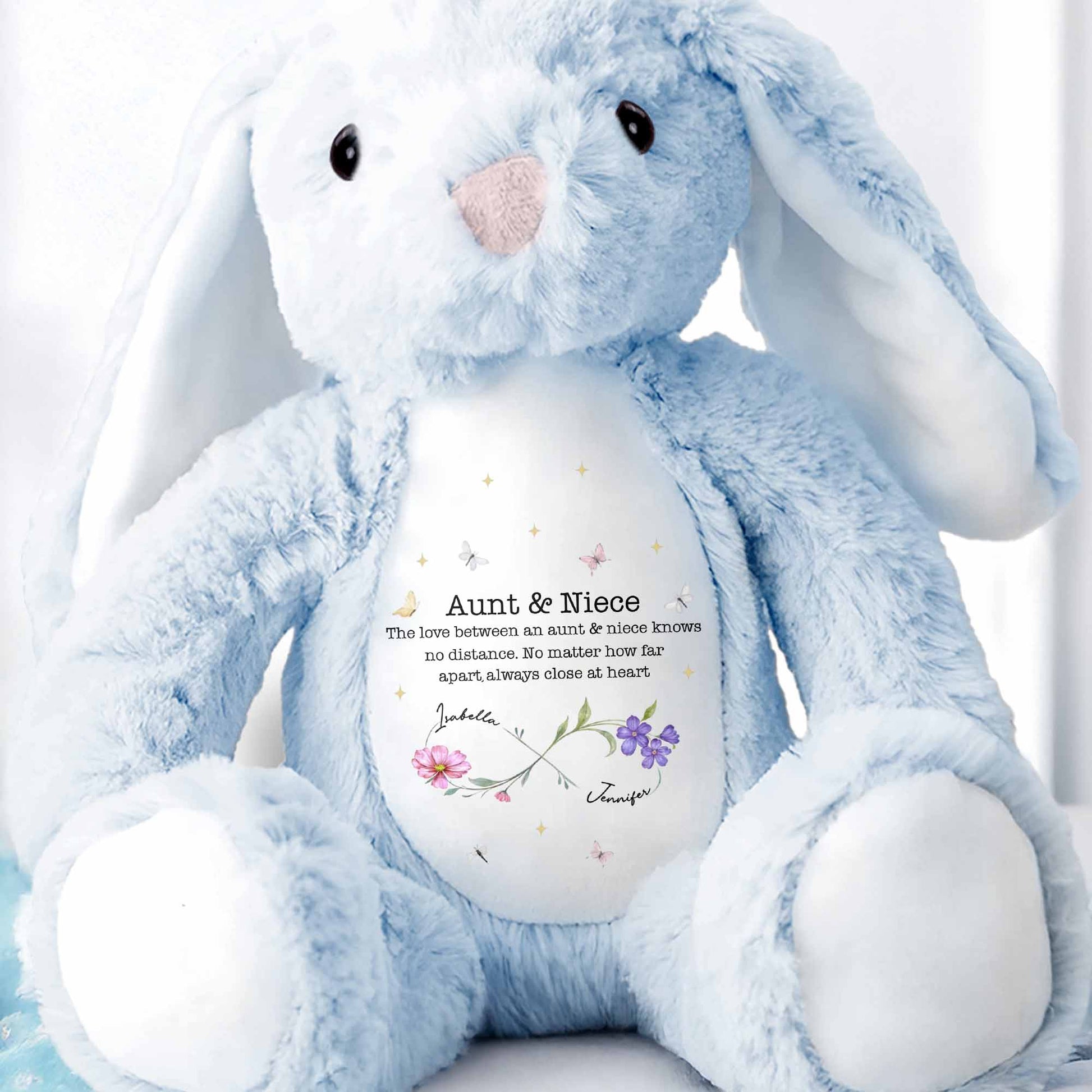 The Love Between An Aunt & Niece, Flowers And Butterflies