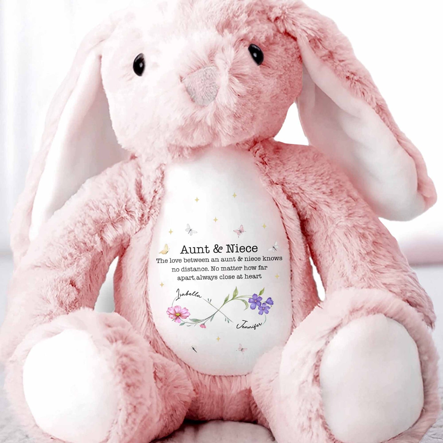 The Love Between An Aunt & Niece, Flowers And Butterflies