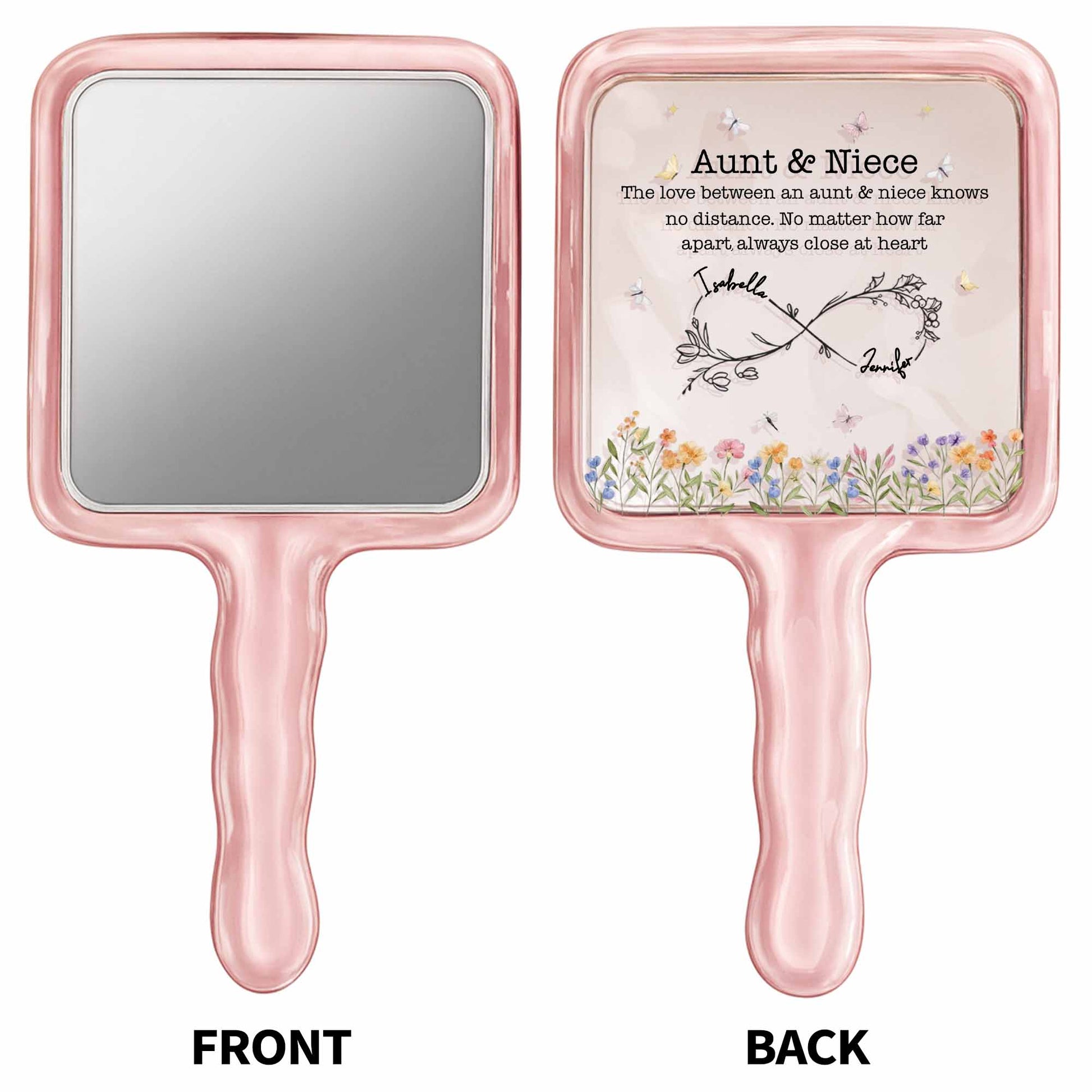 Love Between Aunt & Niece, Hearts And Flowers