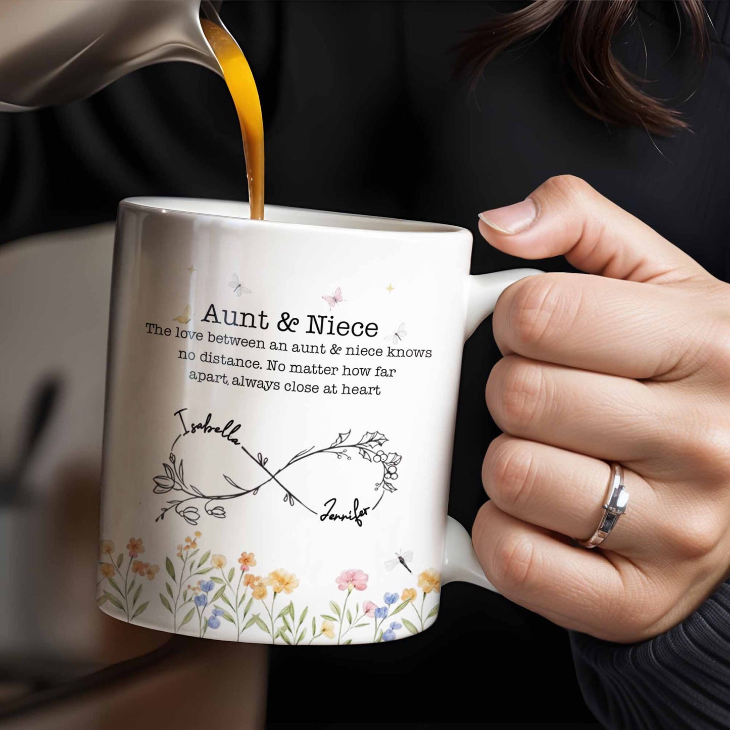 Aunt And Niece Always Close At Heart Coffee Mug