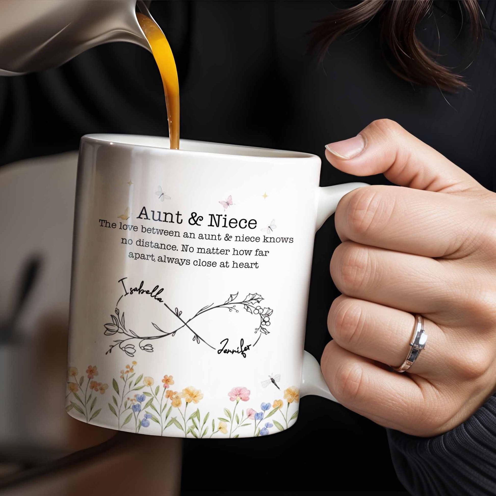 Aunt And Niece Always Close At Heart Coffee Mug