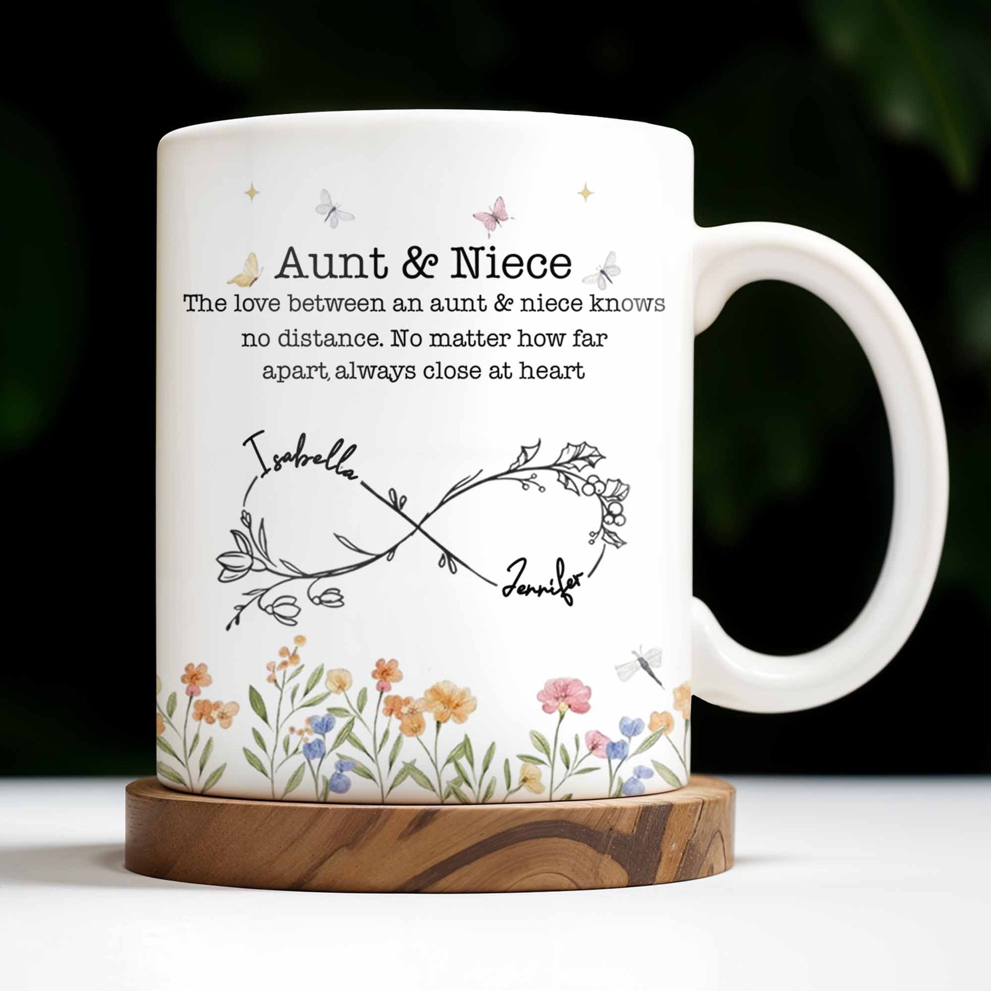 Aunt And Niece Always Close At Heart Coffee Mug