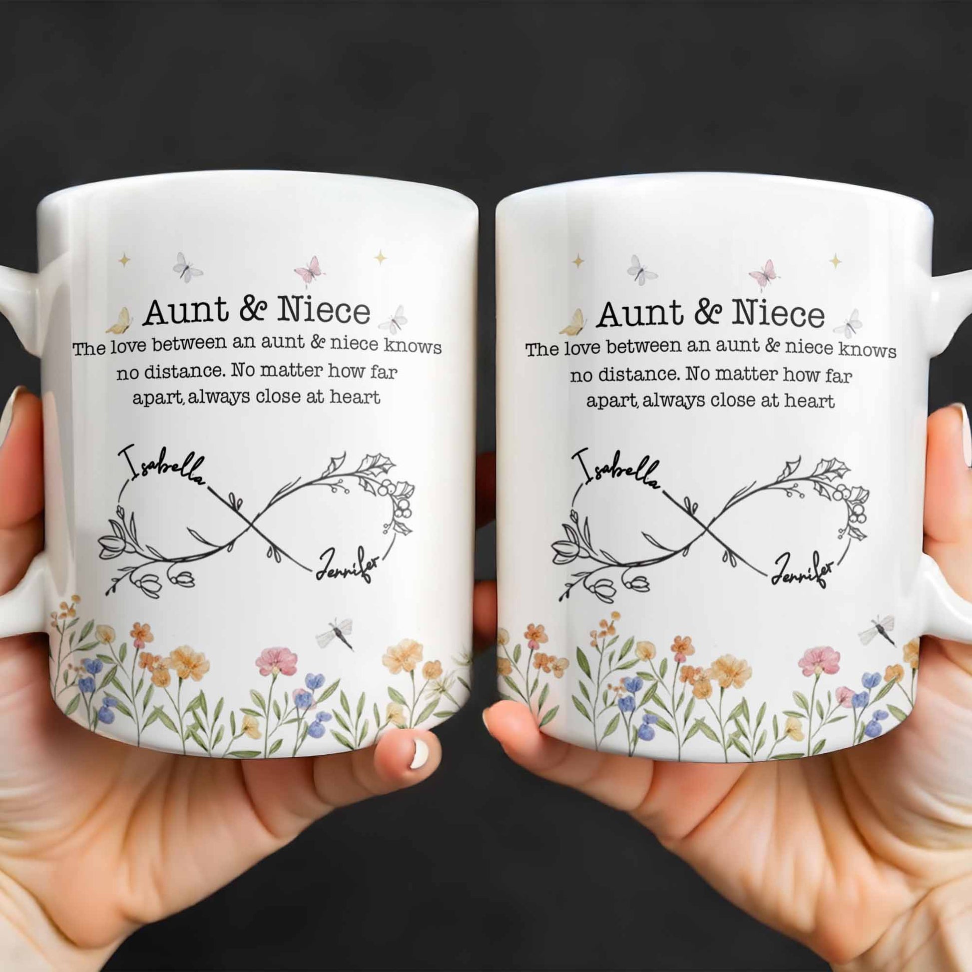 Aunt And Niece Always Close At Heart Coffee Mug
