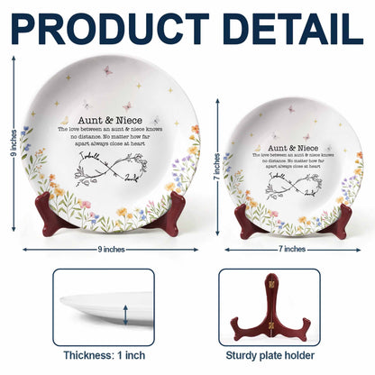 Love Between Aunt & Niece, Butterflies & Flowers