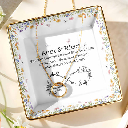 Aunt & Niece Love Knows No Distance, Flowers And Butterflies