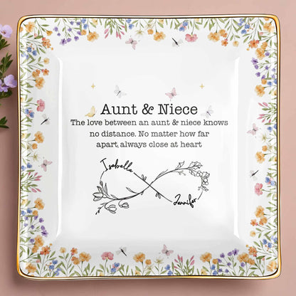 Aunt & Niece Love Knows No Distance, Flowers And Butterflies