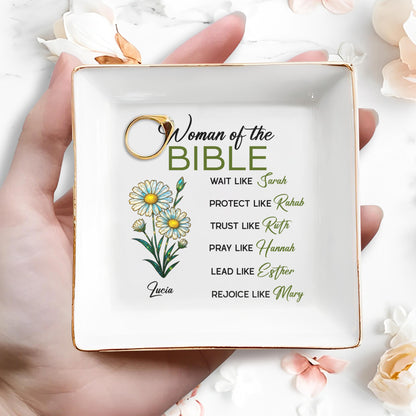 Woman of The Bible, Wait, Protect, Trust, Pray, Lead, Rejoice, Flowers