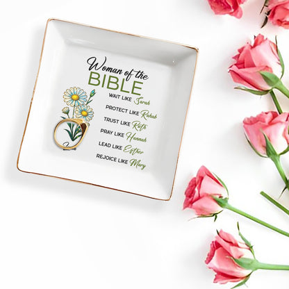 Woman of The Bible, Wait, Protect, Trust, Pray, Lead, Rejoice, Flowers