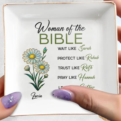 Woman of The Bible, Wait, Protect, Trust, Pray, Lead, Rejoice, Flowers