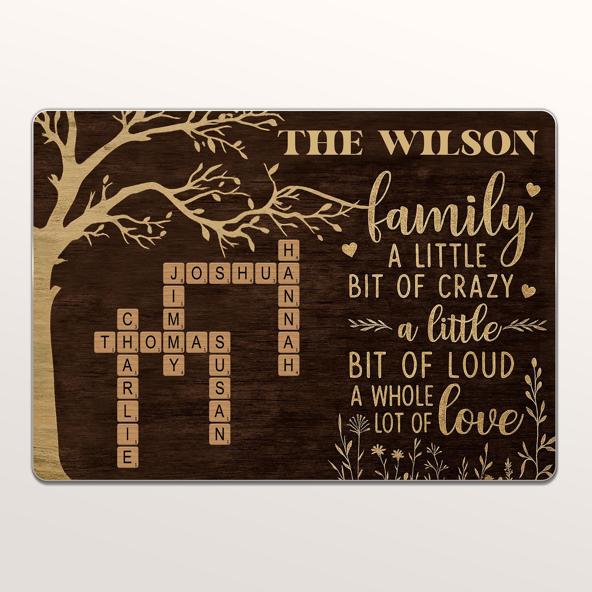 A Little Bit Of Crazy And Love Family Tree Design