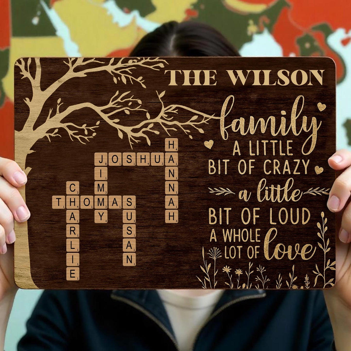A Little Bit Of Crazy And Love Family Tree Design